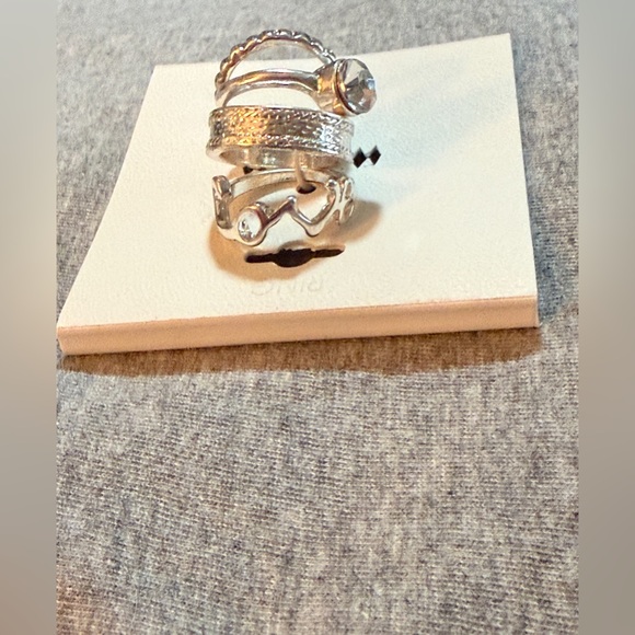 Silver Ring Set of 4 NWT - Picture 15 of 16